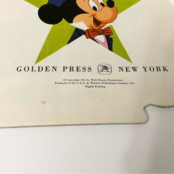 Vintage 1965 Walt Disney Mickey Mouse Golden Shape Book Paperback - Picture 10 of 15